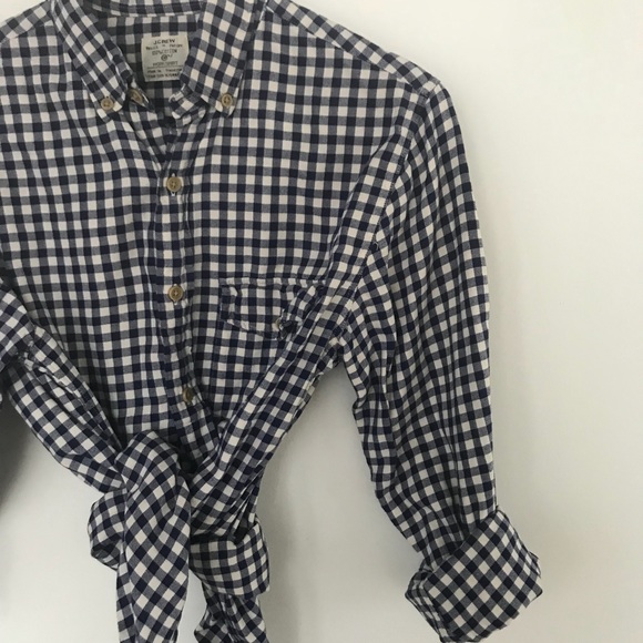 J crew workshirt blue and white - Picture 4 of 4